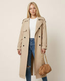 Selene Elegant Trench Coat with Long Silhouette