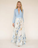 Calista Chic Long Sleeve Maxi Dress with Floral Print