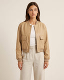 Amira Women’s Cropped Bomber Jacket