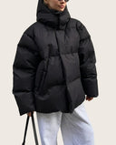 Luna Oversized Puffer Jacket with High Collar
