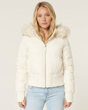 Elara Chic Hooded Cropped Puffer Jacket