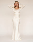 Genevieve Long Sleeve Draped Maxi Dress