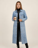 Evelyn Long Casual Denim Jacket