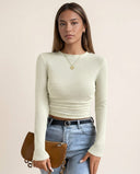 Arwen Waffle Knit Long Sleeve Top