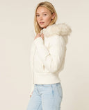 Elara Chic Hooded Cropped Puffer Jacket