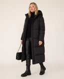 Eliana Long Puffer Coat with High Neck