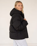 Luna Oversized Puffer Jacket with High Collar