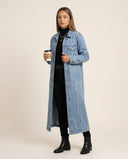 Evelyn Long Casual Denim Jacket
