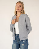 Amelia Modern Ribbed Long Sleeve Cardigan