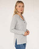 Tessa Cozy Ribbed Long Sleeve Pullover Top