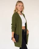 Amelie Knit Long Cardigan with Relaxed Silhouette