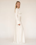 Genevieve Long Sleeve Draped Maxi Dress