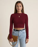 Arwen Waffle Knit Long Sleeve Top