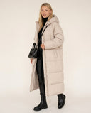 Eliana Long Puffer Coat with High Neck