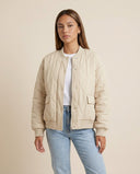 Kelly Women's Quilted Bomber Jacket