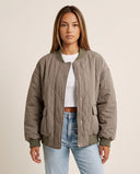 Kelly Women's Quilted Bomber Jacket
