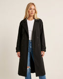 Selene Elegant Trench Coat with Long Silhouette