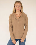 Tessa Cozy Ribbed Long Sleeve Pullover Top