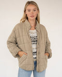 Violet Cozy Quilted Oversized Puffer Jacket