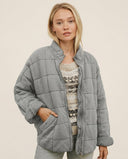 Violet Cozy Quilted Oversized Puffer Jacket